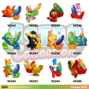 Sorpresine kinder Pasqua 2026: SERIE COMPLETA (12 pz) in vendita