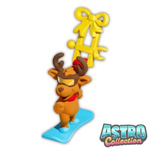 Sorpresine Natale 2025: VD262A - Renne sullo snowboard in vendita