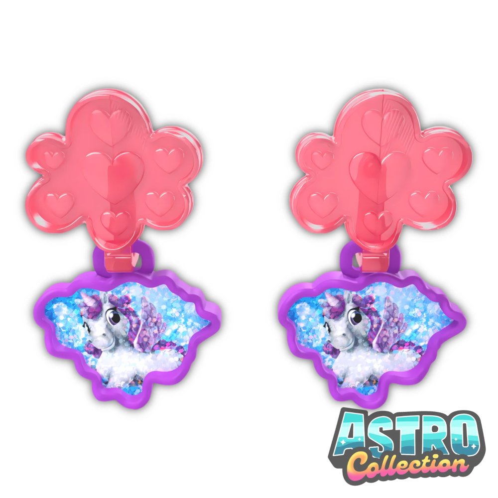 Sorpresine Unicorni 2025: VC157A - Orecchino unicorno viola in vendita