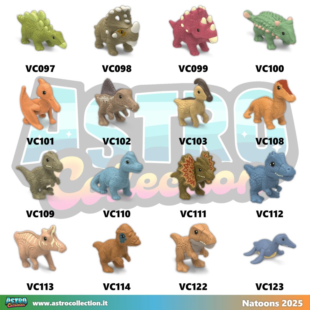 Sorpresine kinder Natoons 2025: SERIE COMPLETA (16pz) in vendita