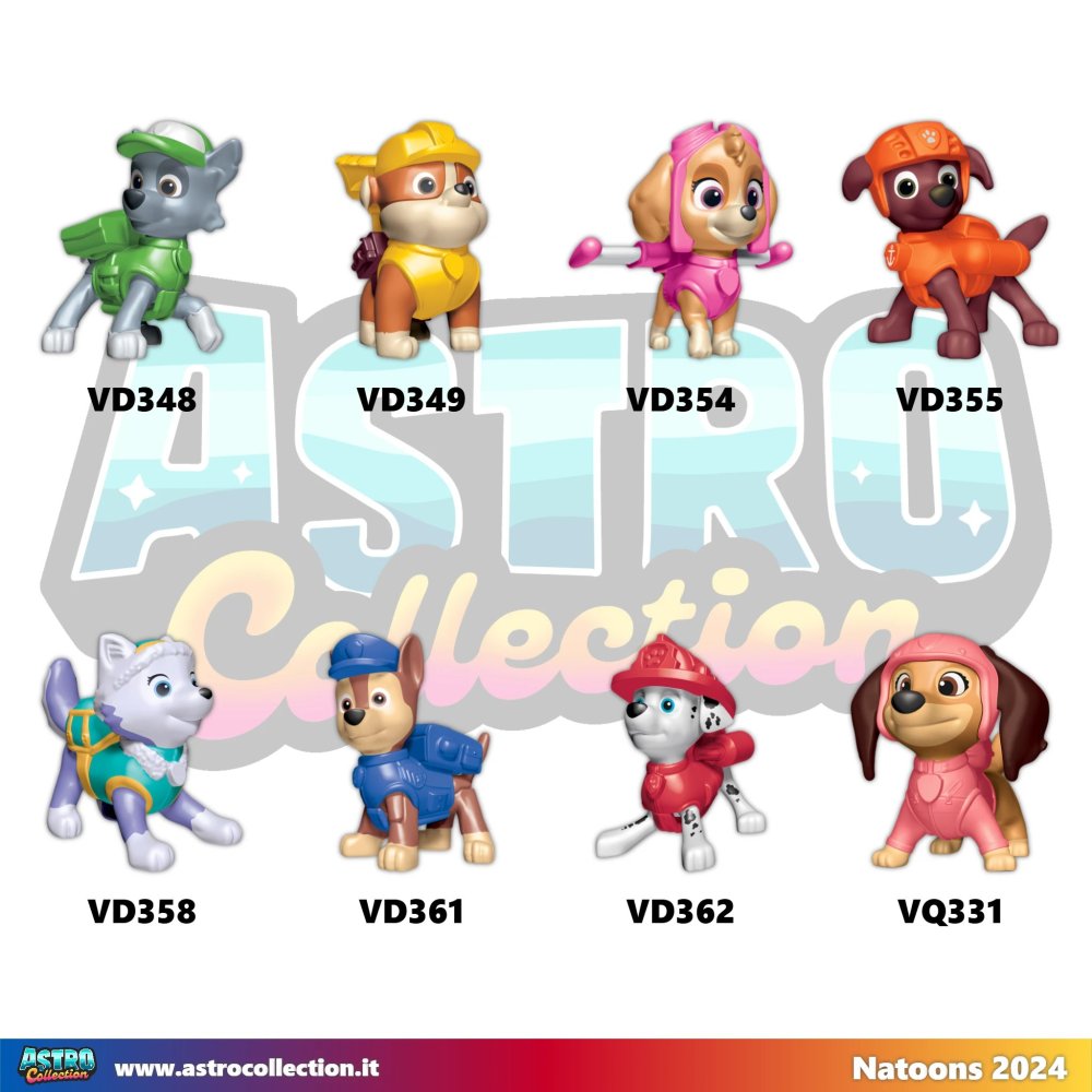 Sorpresine kinder Paw Patrol 2024: SERIE COMPLETA (8 pz)  in vendita