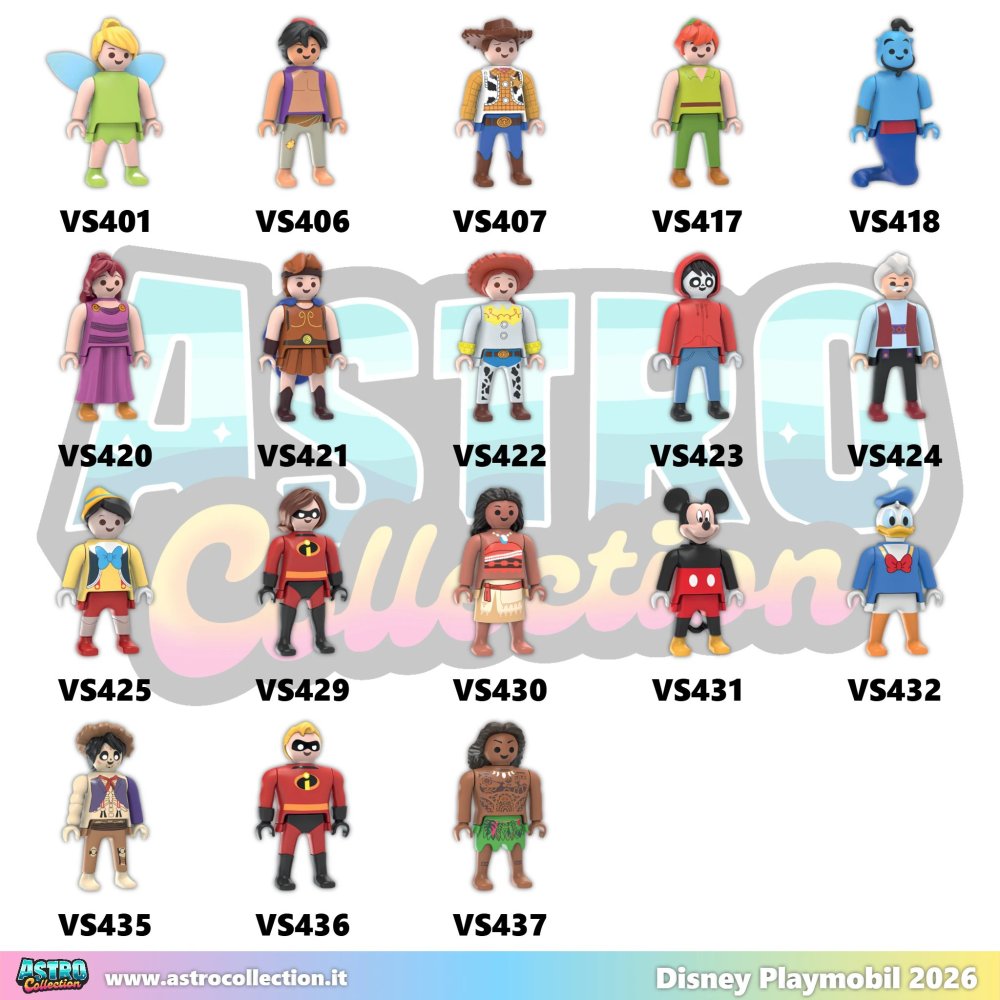 Sorpresine Kinder Disney Playmobil 2026: SERIE COMPLETA (18pz) in vendita