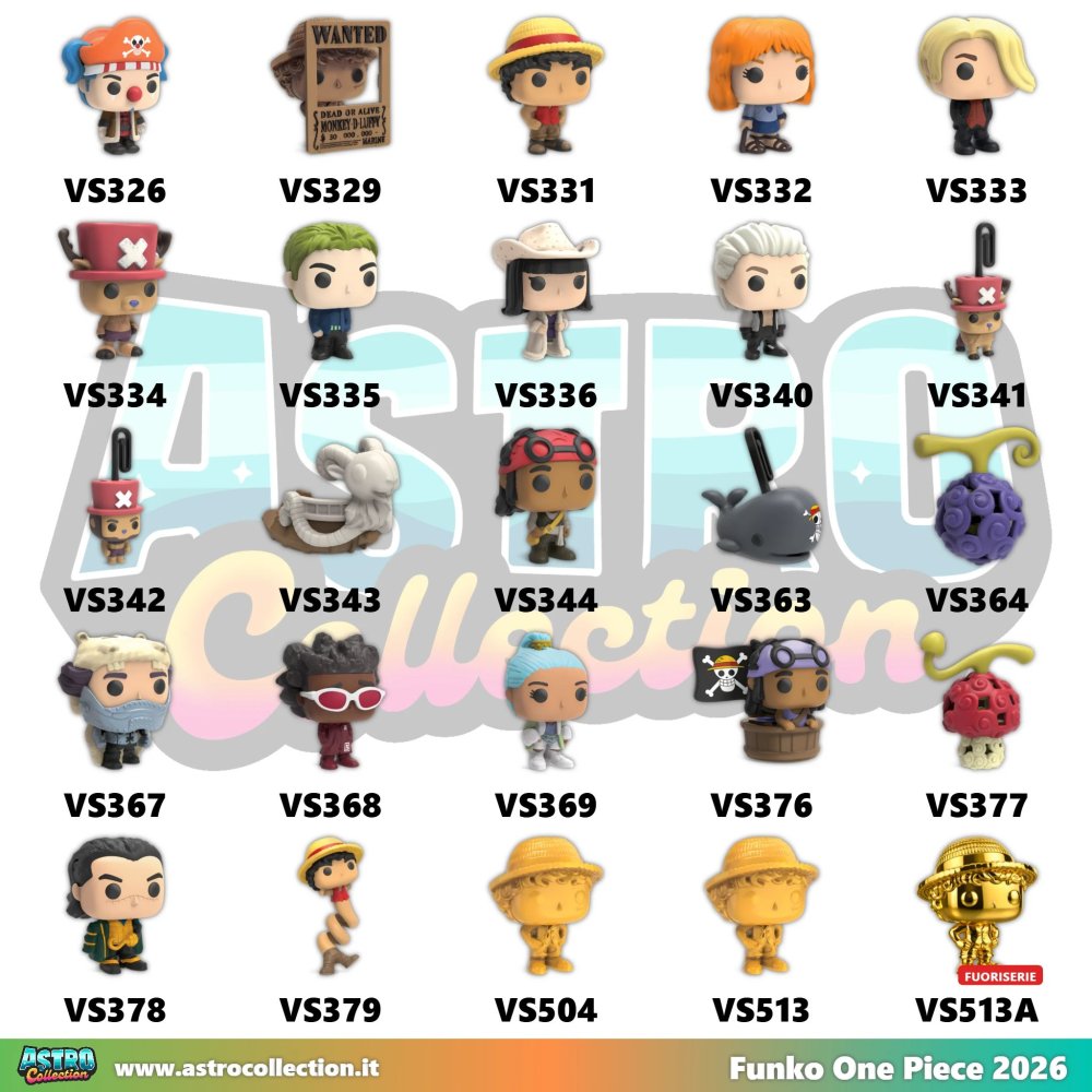 Sorpresine kinder One Piece 2026: SERIE COMPLETA (25pz) in vendita