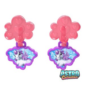Sorpresine Unicorni 2025: VC157A - Orecchino unicorno viola in vendita