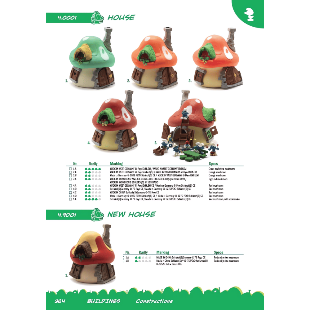 Catalogo Puffi "THE SMURFS: Official collector's guide" in vendita