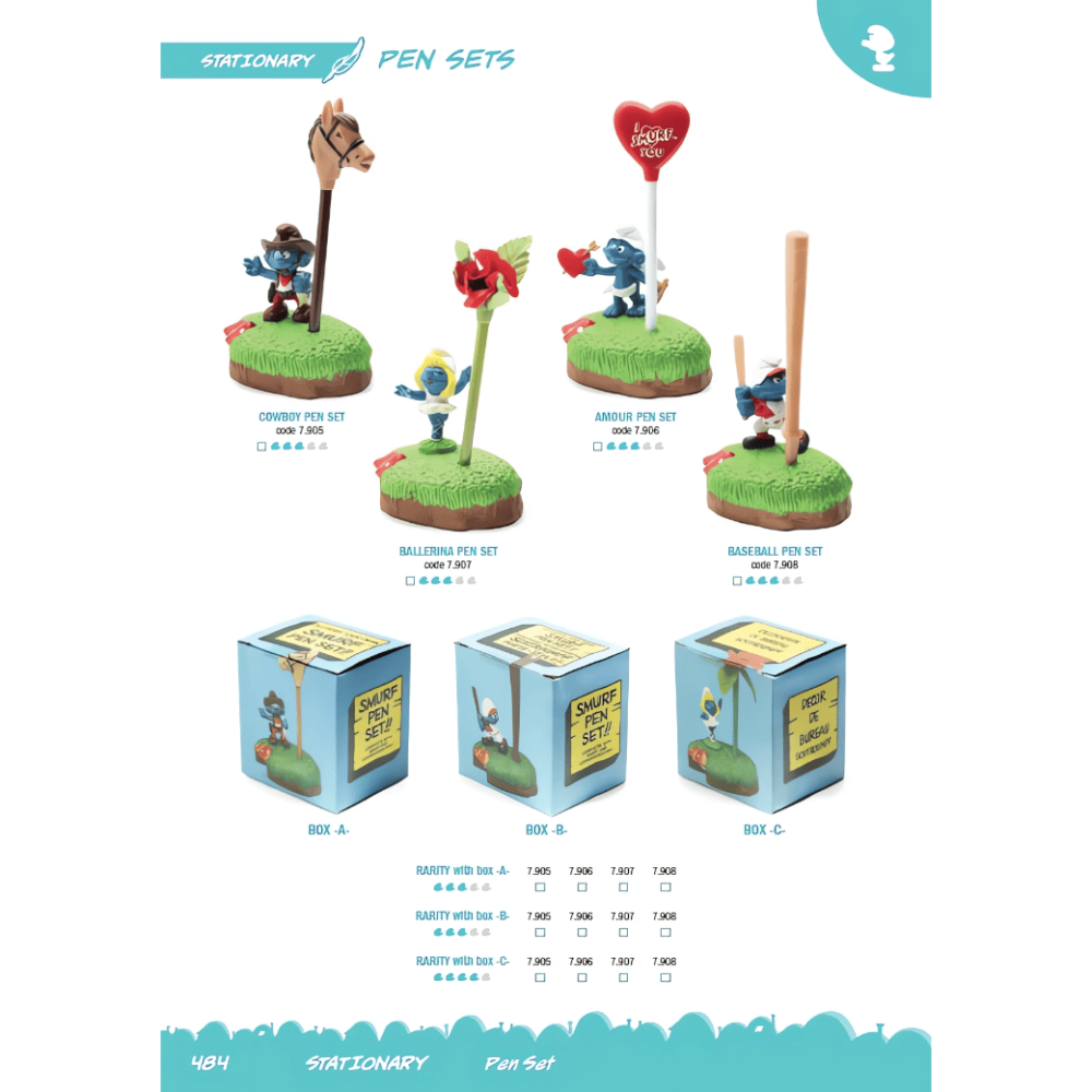 Catalogo Puffi "THE SMURFS: Official collector's guide" in vendita