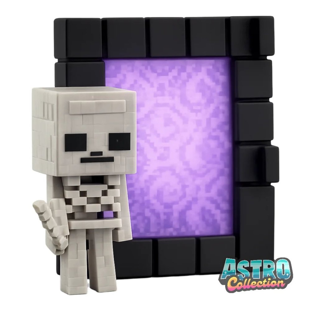 Sorpresine kinder Minecraft 2026: VC315 - Scheletro con portale del nether in vendita