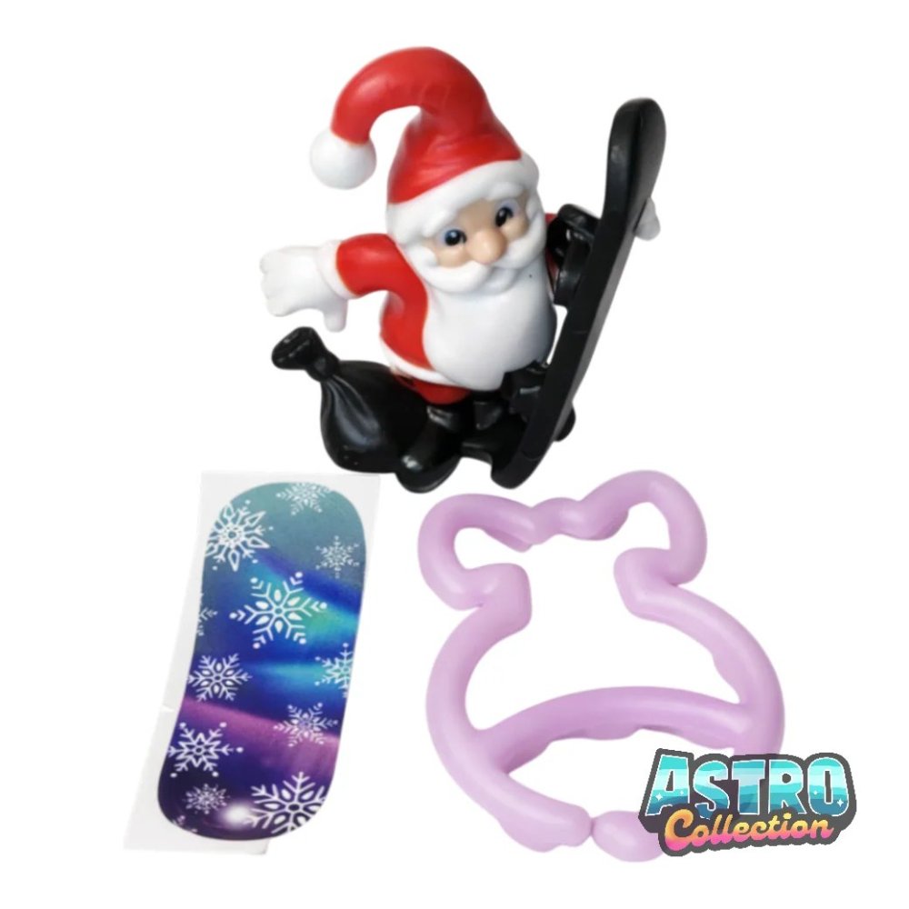 Sorpresine kinder Natale 2024: VQ261 - Babbo Natale con snowboard in vendita