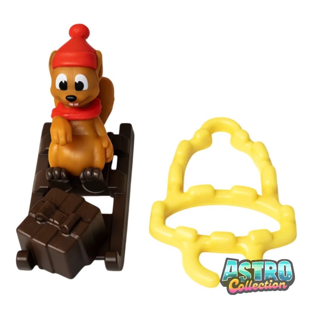 Sorpresine kinder Natale 2024: VQ263 - Scoiattolo con slittino in vendita